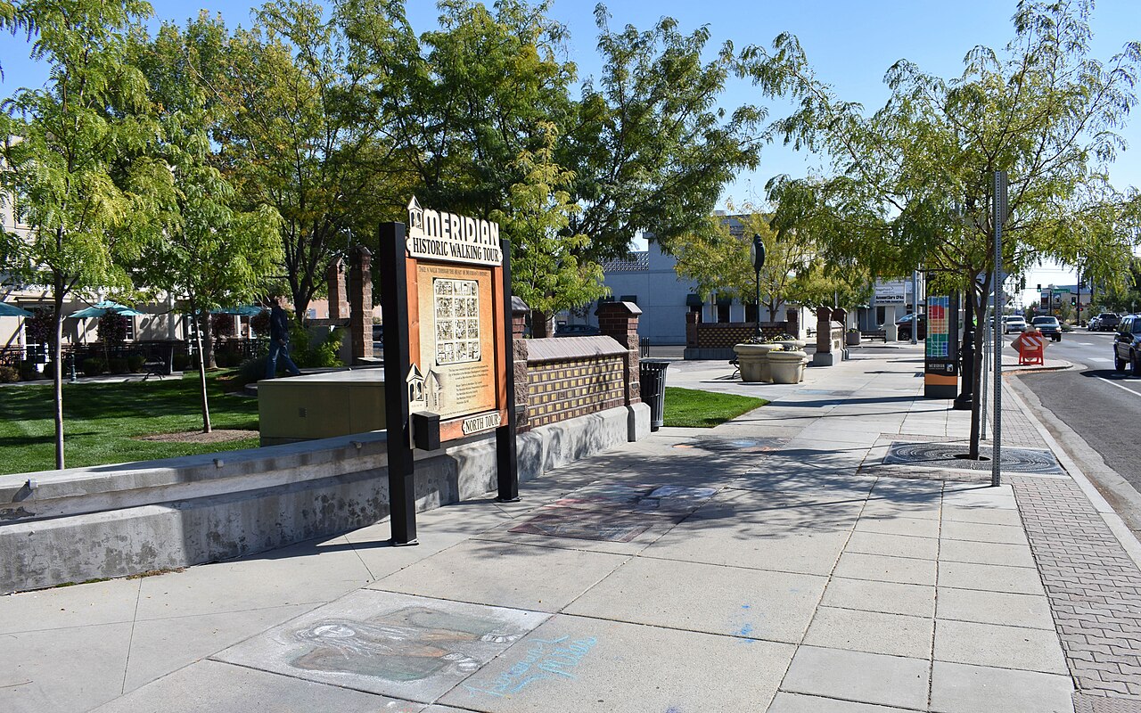 Generations Plaza in downtown Meridian, Idaho