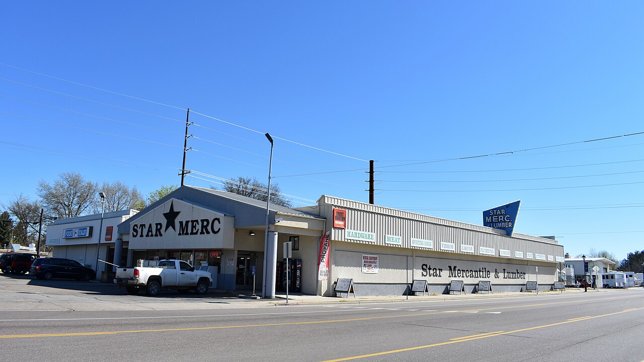 Star Mercantile and Lumber storefront in Star, Idaho, photographed in 2019